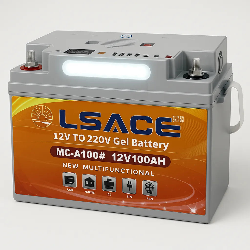 Bateria Gel 12v 100ah Estación Energía Portátil Ac 220v Usb