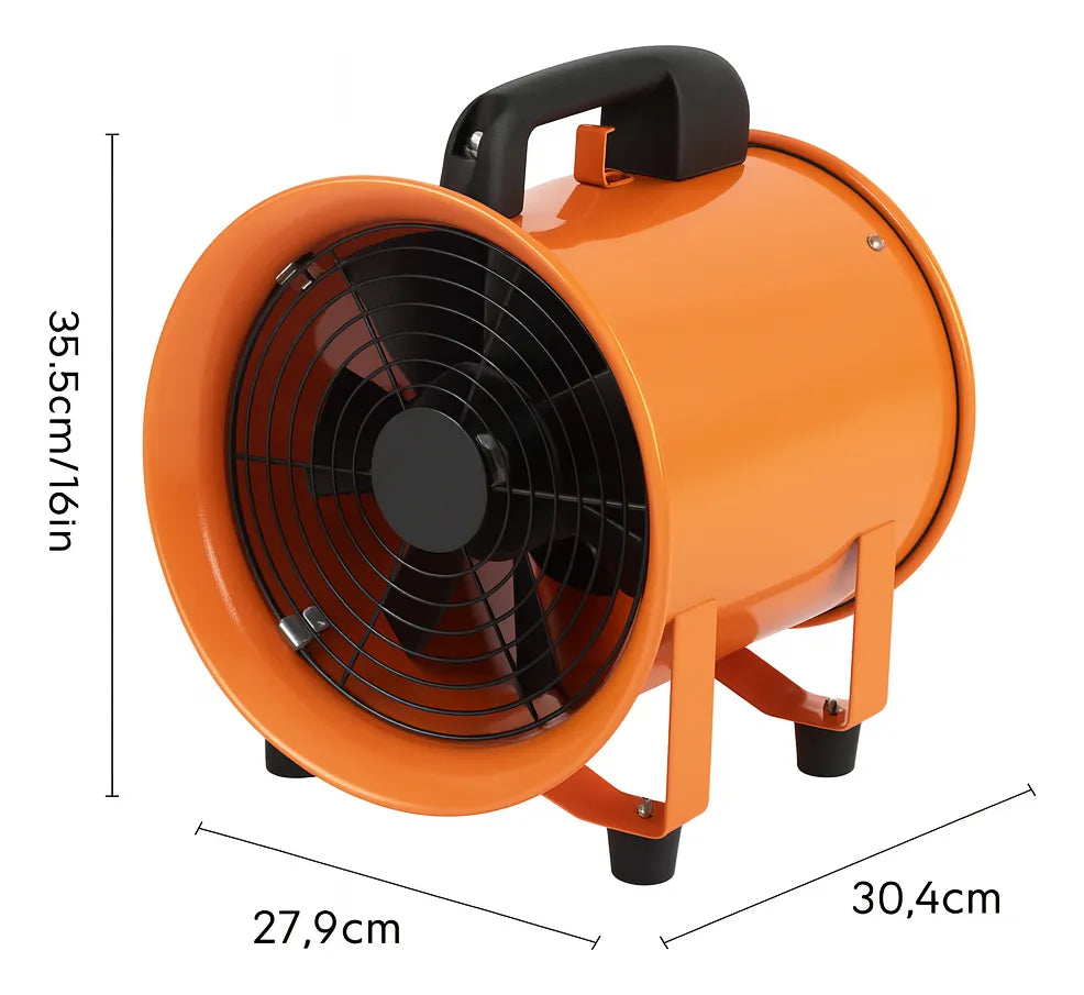 Extractor Aire Industrial Metalico 300mm 12 Pulgadas 520w