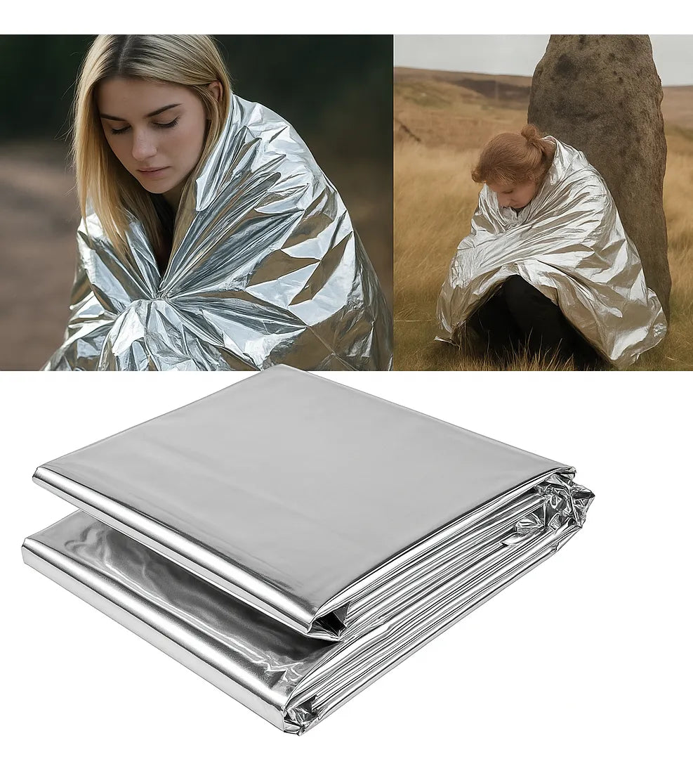 50 Manta Termica Aluminio Emergencia Camping Supervivencia