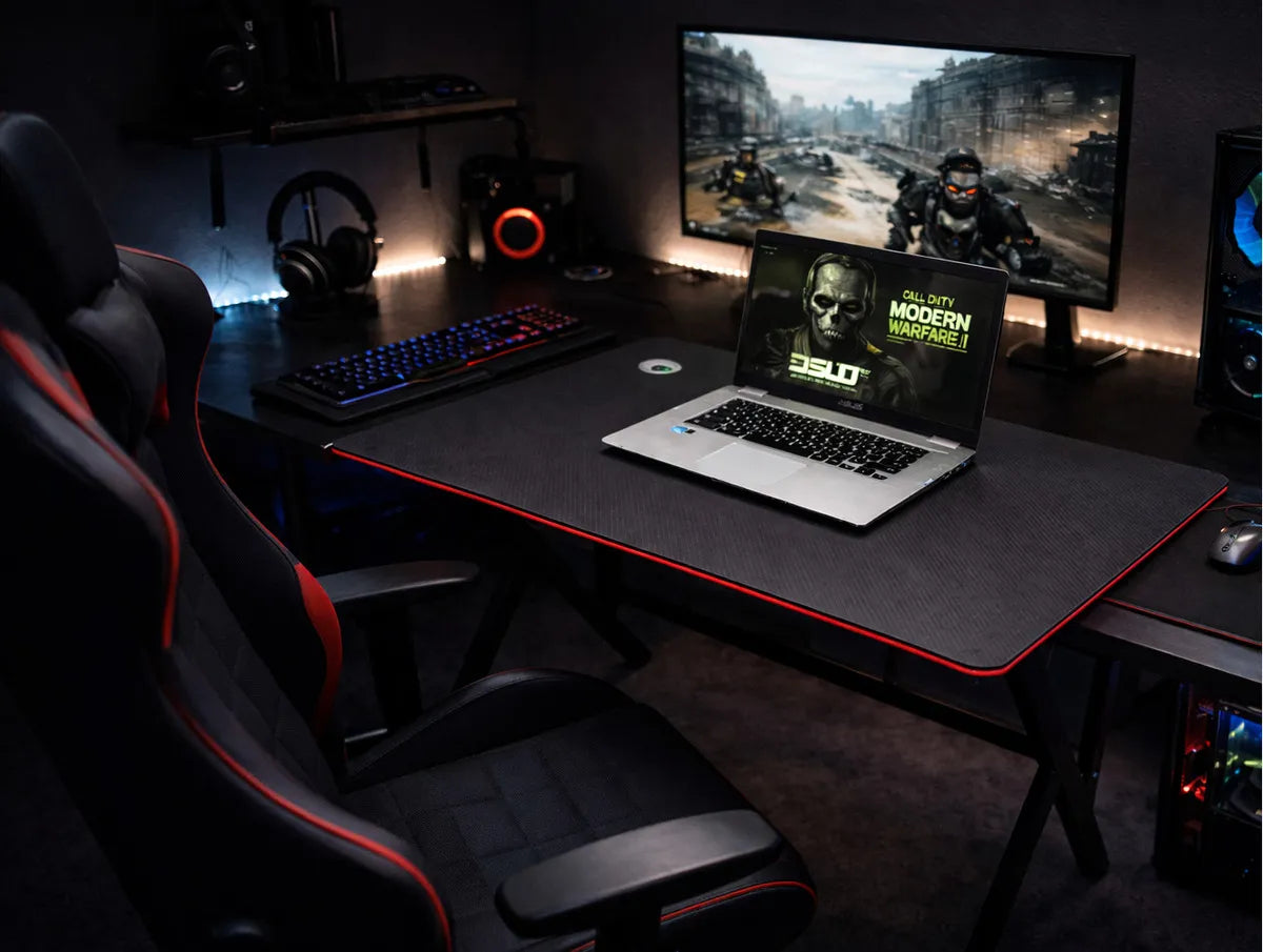 Escritorio Gamer 80x60 Metálico Computador Oficina Estudio