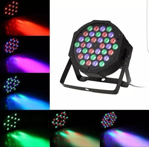 Pack 4 Luces Disco Dmx Focos Par Led Luces De Discoteque 36l