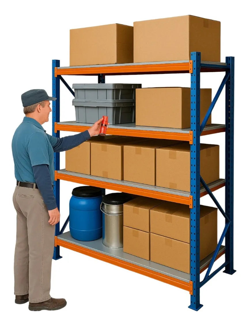 Estanteria Metalica Rack Bodega Repisas Racks 200x200x60cm