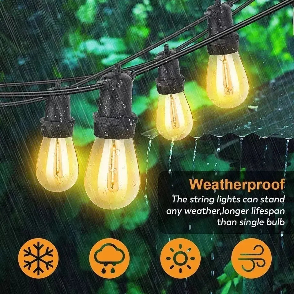 Guirnaldas Led Soquete Guirnalda Luces Led Exterior 5m Luz
