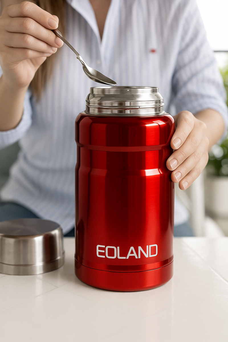 Termo Comida Colacion 800ml Acero Inoxidable Bolso Cuchara
