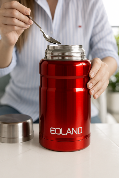 Termo Comida Colacion 800ml Acero Inoxidable Bolso Cuchara