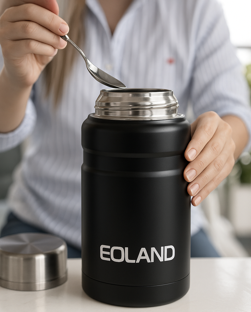 Termo Comida Colacion 800ml Acero Inoxidable Bolso Cuchara