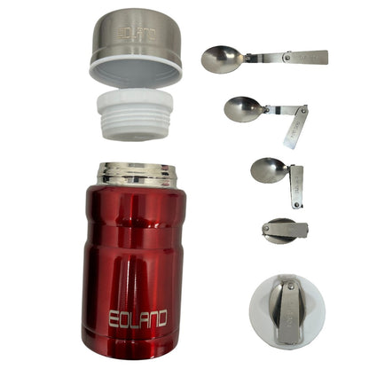 Termo Comida Colacion 800ml Acero Inoxidable Bolso Cuchara