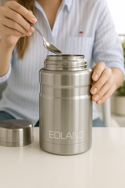 Termo Comida Colacion 800ml Acero Inoxidable Bolso Cuchara