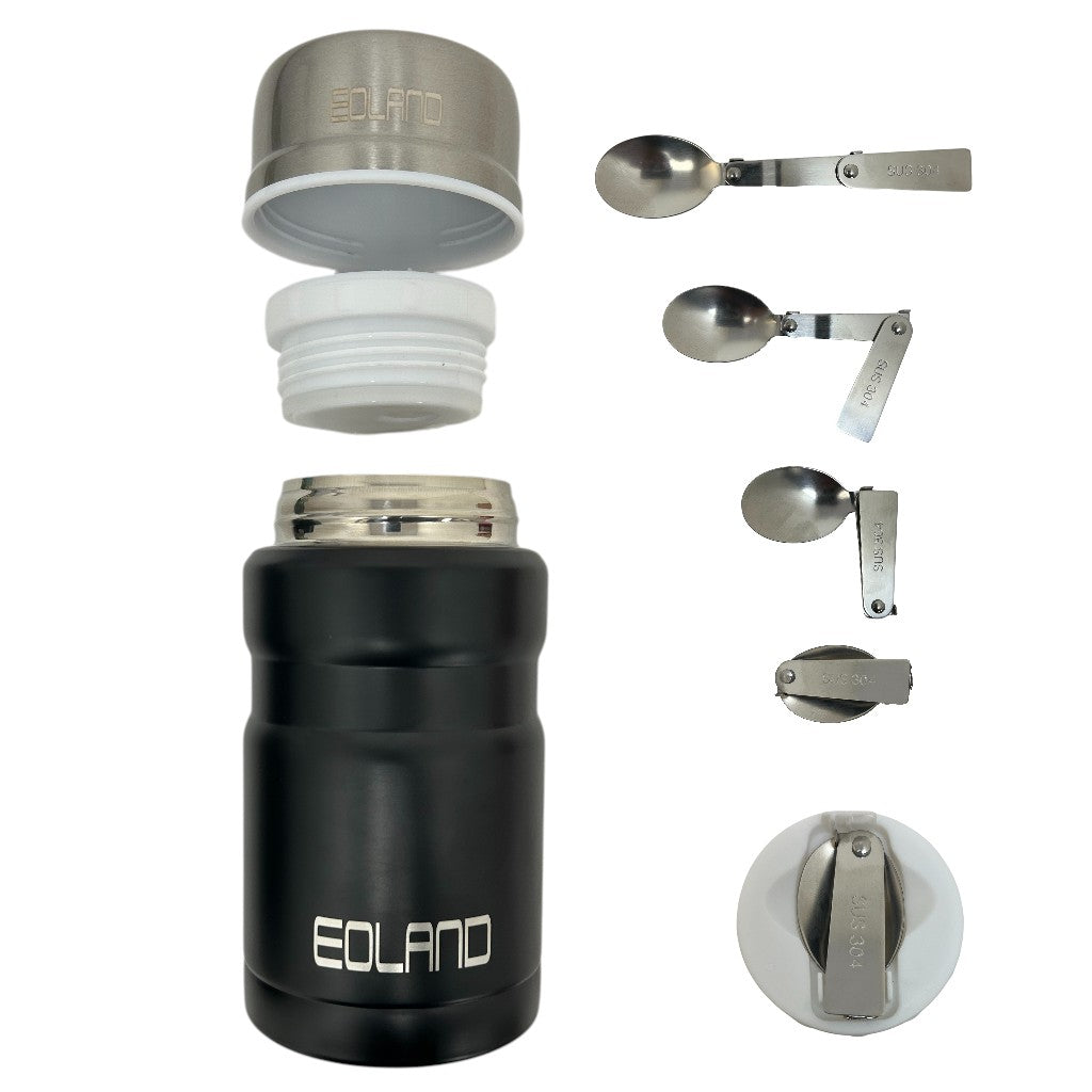 Termo Comida Colacion 800ml Acero Inoxidable Bolso Cuchara