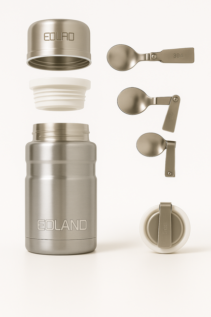 Termo Comida Colacion 800ml Acero Inoxidable Bolso Cuchara
