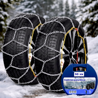 Set X2 Cadenas Autos Camionetas Kn Para Nieve Y Barro Rueda