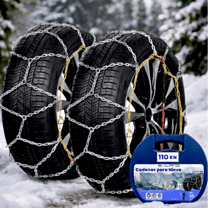 Set X2 Cadenas Autos Camionetas Kn Para Nieve Y Barro Rueda
