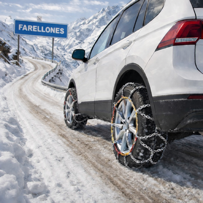 Set X2 Cadenas Autos Camionetas Kn Para Nieve Y Barro Rueda