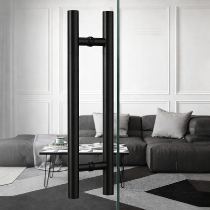 Manillon Negro Para Puertas Acero 50 Cm Puerta Vidrio Madera