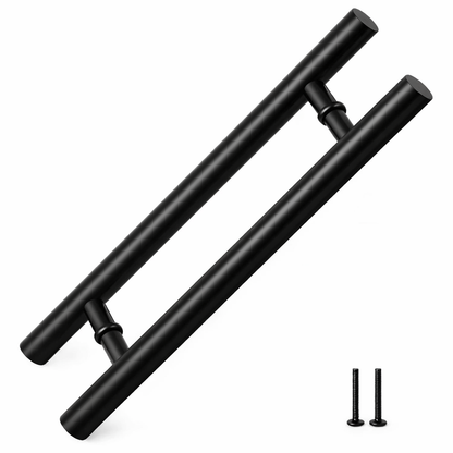 Manillon Negro Para Puertas Acero 50 Cm Puerta Vidrio Madera