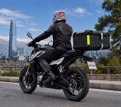 Maleta Para Moto Aluminio Trasera Universal 45/55/65 Litros
