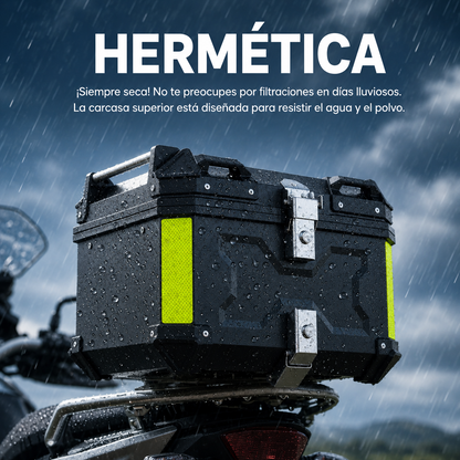 Maleta Para Moto Aluminio Trasera Universal 45/55/65 Litros