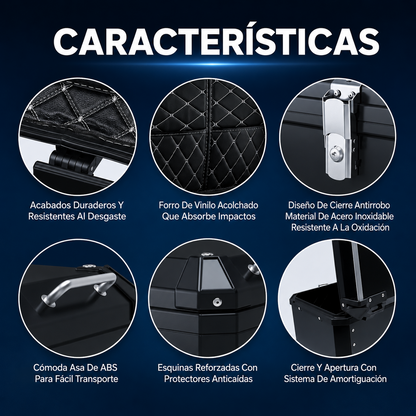 Maleta Para Moto Aluminio Trasera Universal 45/55/65 Litros