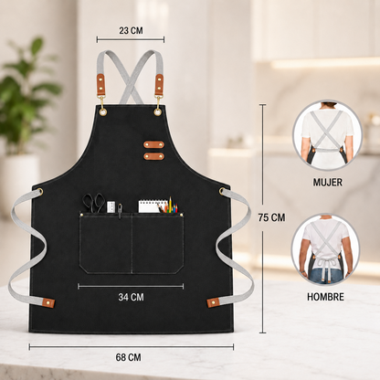 Pechera Mandil Delantal Cocina Barbacoa Parrilla Peluqueria