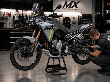 Soporte Eoland Moto Cross Base Metalica 200 Kg Goma Antideslizante Motocross Enduro Taller Garaje Servicio Mantenimiento Elevador Moto