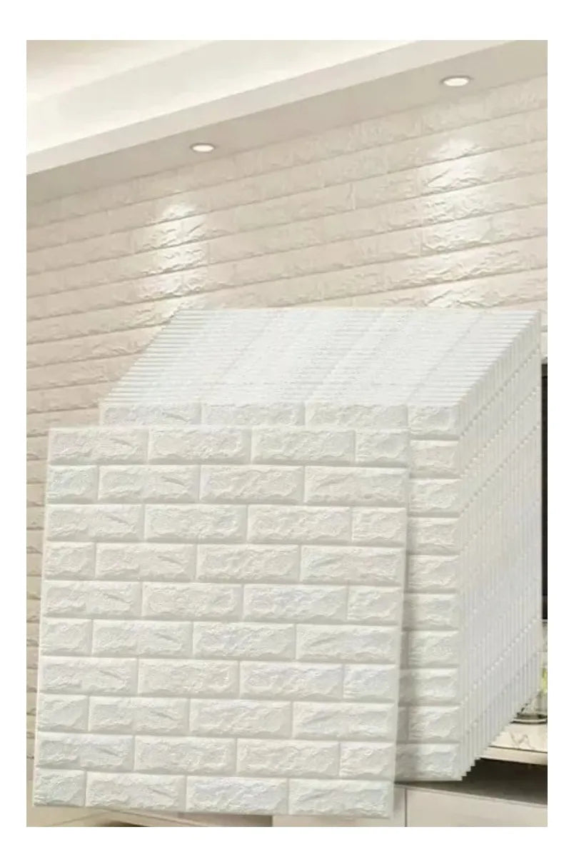 Laminas Autoadhesivas Decomural 3d Ladrillo Pared 70x77cm