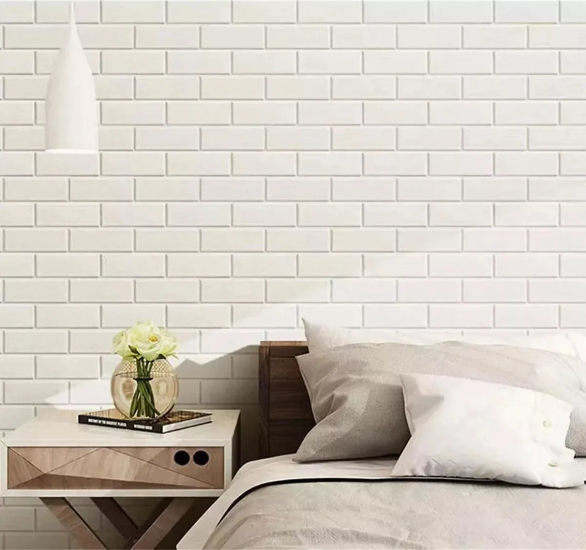 Laminas Autoadhesivas Decomural 3d Ladrillo Pared 70x77cm