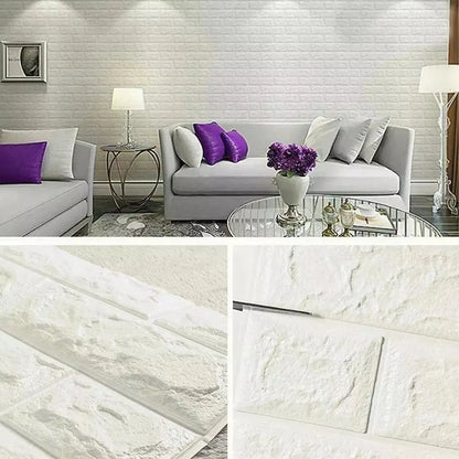 Laminas Autoadhesivas Decomural 3d Ladrillo Pared 70x77cm