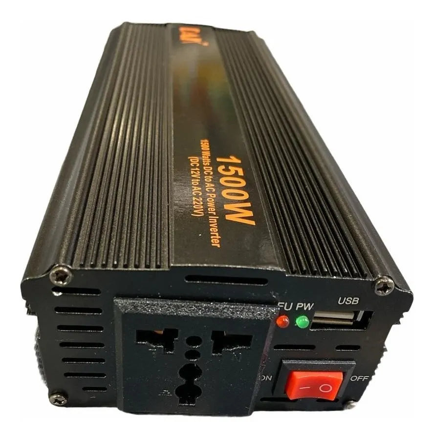 Inversor Voltaje Corriente 12v A 220v Auto Portatil 1500w