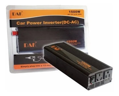 Inversor Voltaje Corriente 12v A 220v Auto Portatil 1500w