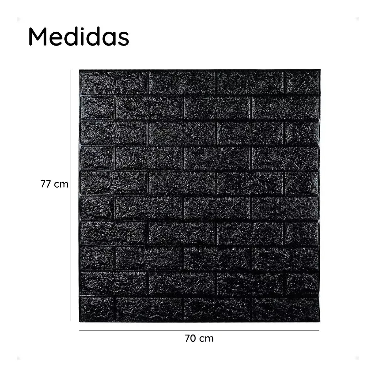 Laminas Autoadhesivas Decomural 3d Ladrillo Pared 70x77cm
