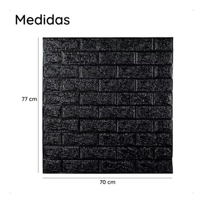 Laminas Autoadhesivas Decomural 3d Ladrillo Pared 70x77cm