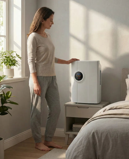 Deshumidificador Extractor De Aire Humedad Hogar Digital 90w Blanco