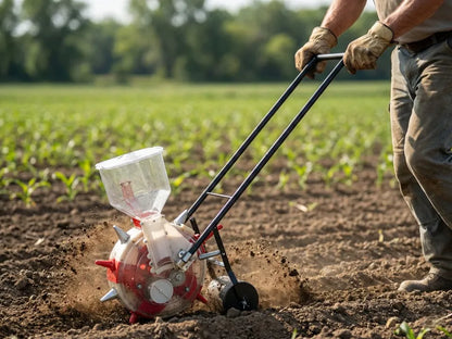 Sembradora Grano Manual Rotativa Abonadora Jardin Agricola