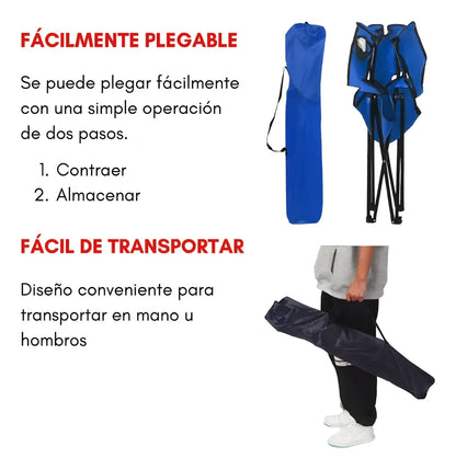 Sillas Camping Eoland Verde Silla Plegable Portátil Exterior Playa Livianas Resistentes