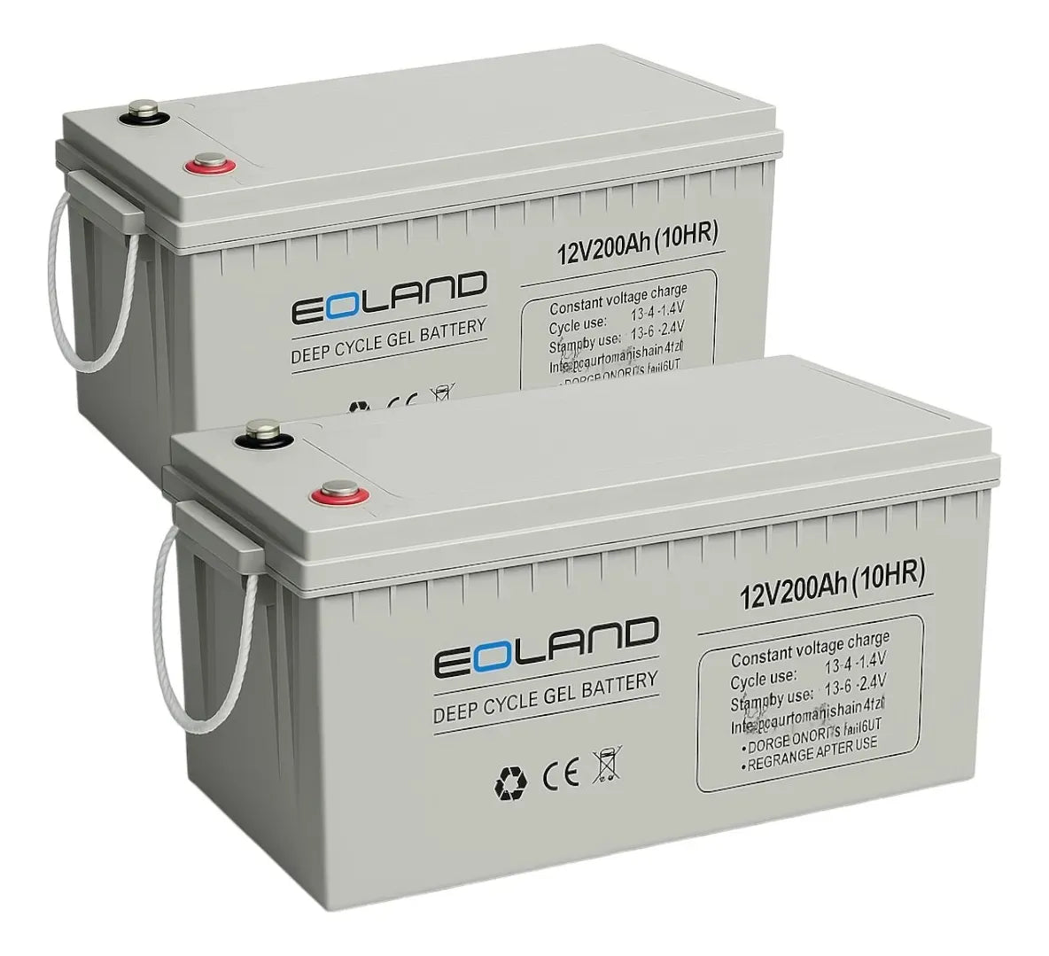 Pack 2 Batería Ciclo Profundo Gel Ult 12v200ah Energía Solar
