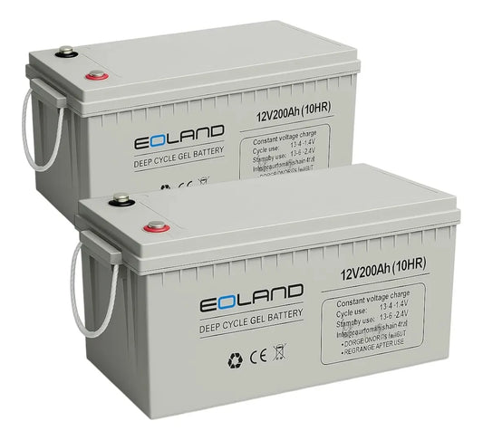 Pack 2 Batería Ciclo Profundo Gel Ult 12v200ah Energía Solar