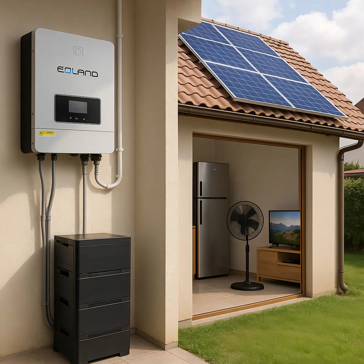 Inversor Hibrido Solar Corriente Onda Pura Max 10200w 48v
