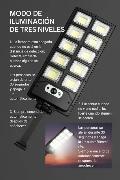 Foco Led Solar Foco Solar Exterior Sensor Iluminacion 300w