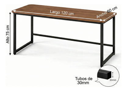 Escritorio Metalico 120x60 Computador Oficina Hogar Estudio