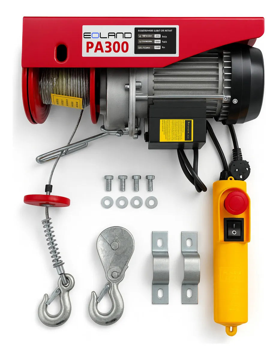 Tecle Electrico 300 Kg Tecles Electricos 650 W Cadena 12m