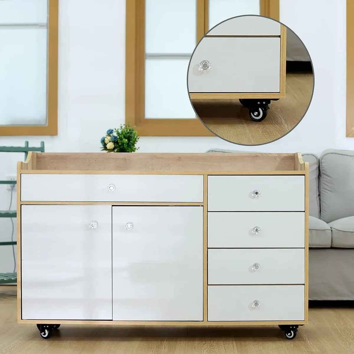 Ruedas Para Muebles Rueda Giratoria Con Freno 2 Pulgadas