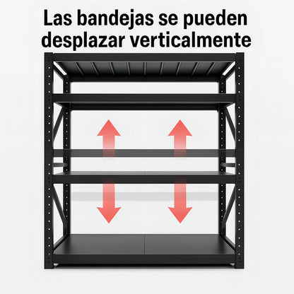 Estante Metalico Estanteria Repisa Rack Bodega 150x200x50cm