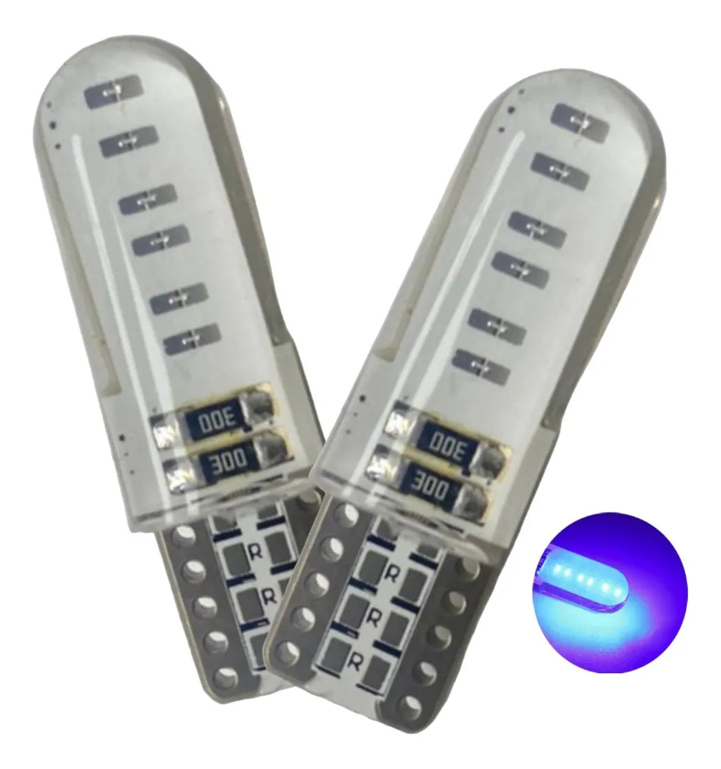 X4 Ampolleta Cola De Pescado Led Ampolleta Auto Luz Led T10