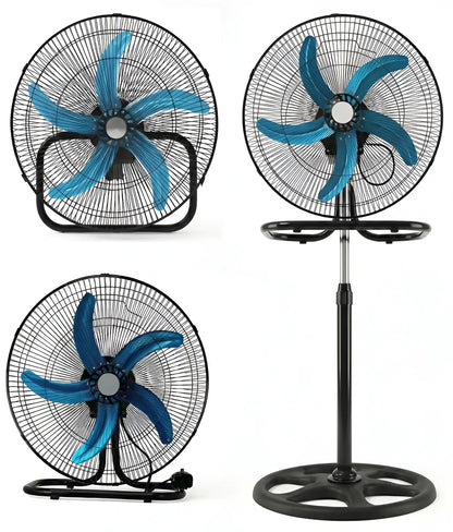 X2 Ventilador Pie Pedestal Pared Ventilador Metalico 3en1