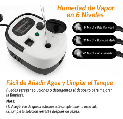 Limpiador De Vapor Presión Alta Temperatura 2500w Blanco