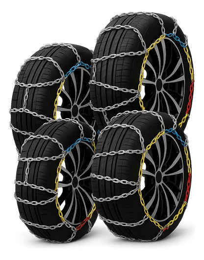 Set X4 Cadenas Autos Para Nieve Y Barro Camionetas Kn Rueda