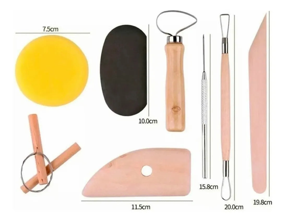 Set 30 Herramientas Para Modelar Arcilla Ceramica Estecas