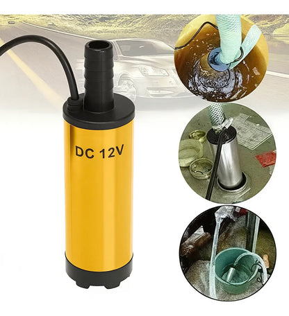 Bomba Sumergible Eléctrica 12v Dc Para Trasvasije De Líquido