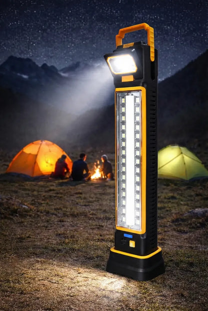 Lampara Camping Solar Recargable Portatil Exterior Led Usb Negro