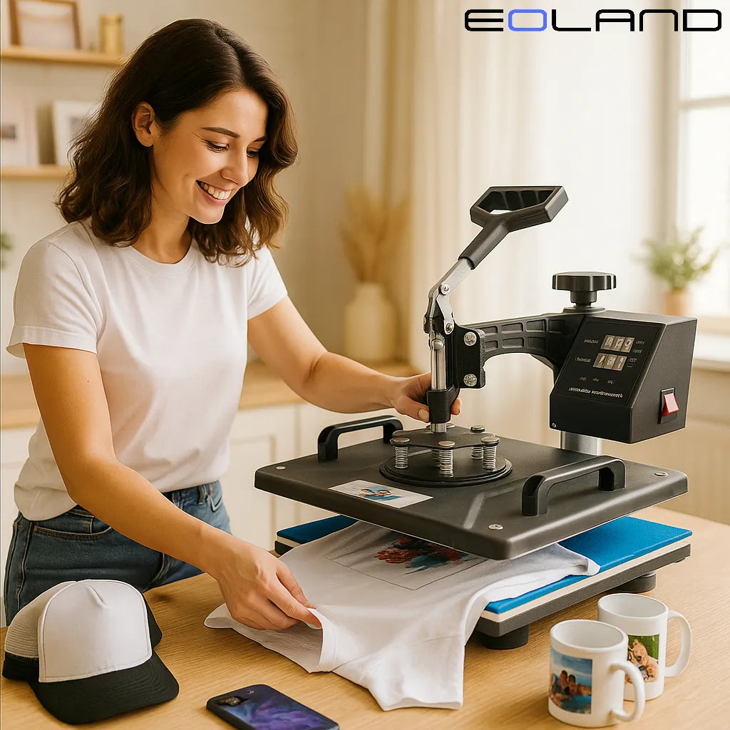 Sublimadora Estampadora 8 En 1 Maquina Para Estampar En Tela